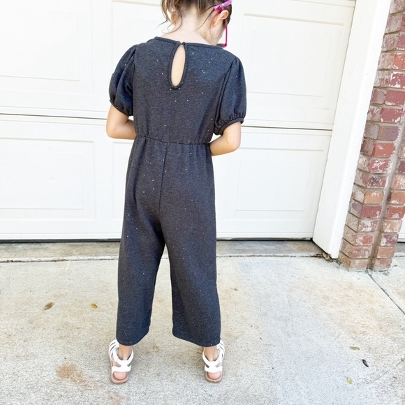 Old Navy Girls Sparkle Grey Jumpsuit  6/7 - Picture 5 of 7